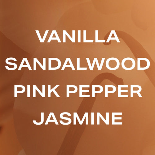 Vanilla Skin scent notes: vanilla, sandalwood, pink pepper, jasmine